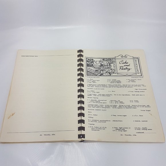 Vintage 1980s Cookbook Thorsby Community League Our Favourites Thorsby Alberta - Picture 9 of 16